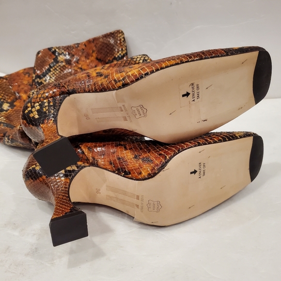 NEW MIISTA INGA SNAKE PRINT TALL BOOTS - Picture 4 of 6